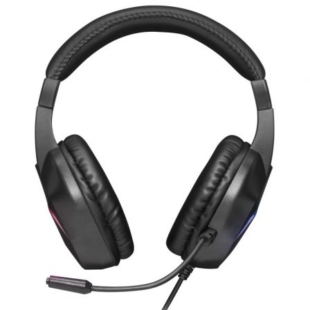 Mars Gaming MH122 Auriculares Gaming con Micrófono, Iluminación FRGB Rainbow, Cancelación Pasiva, Compatible con PC, PS5, Xbox Series X/S, Switch, Jack 3.5mm, Negro